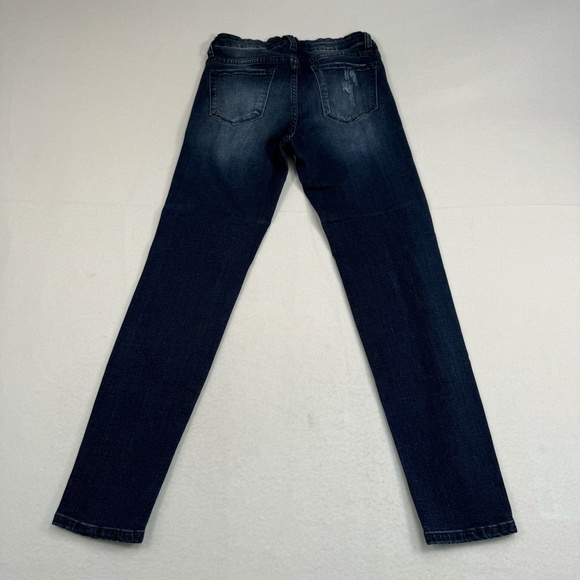 Kancan Skinny Stretch Jeans Womens Size 28 Mid Rise Dark Wash - Picture 4 of 14